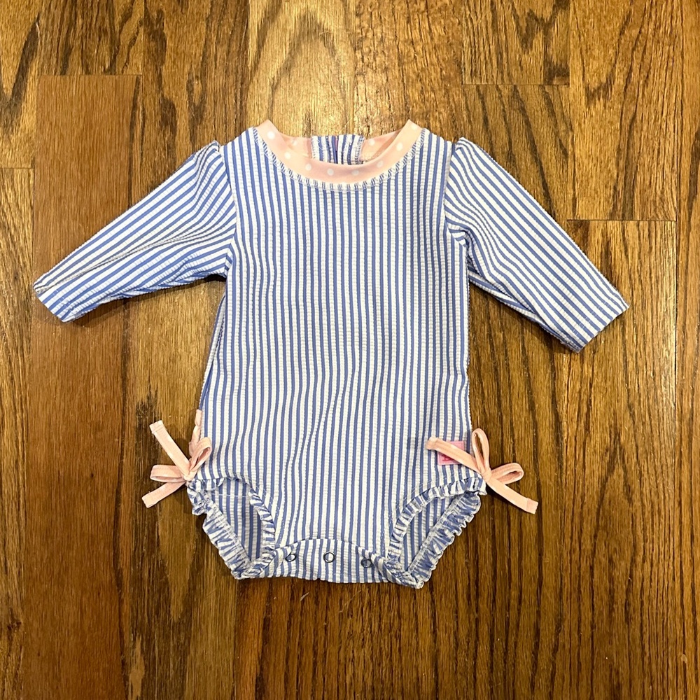 Ruffle Butts rashguard size 0-3 months
